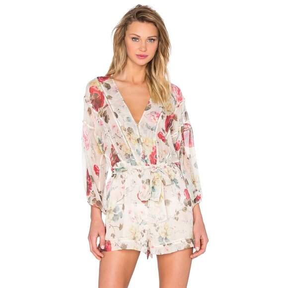 Zimmermann Mischief Ladder Playsuit Romper Size 1 Small b47E - Picture 1 of 11